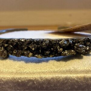 Black Crystal Bangle Bracelet
